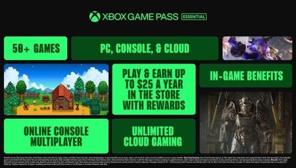 000_202510201349_Infographic5_EssentialBreakout_EN-US-Global-960c5a77135aa5b2b0e9-1900x1080-1 XBOX Game Pass Essential - 3 Month Subscription Card FR